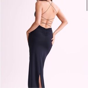 Meshki Sabine Backless Maxi Dress